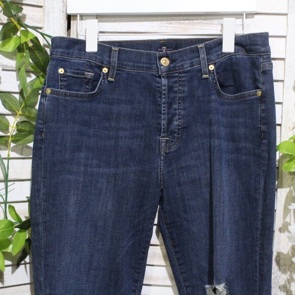 7 For All Mankind Button Fly Josefina Jeans (989) - Picture 3 of 11